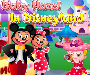 Baby Hazel in Disneyland